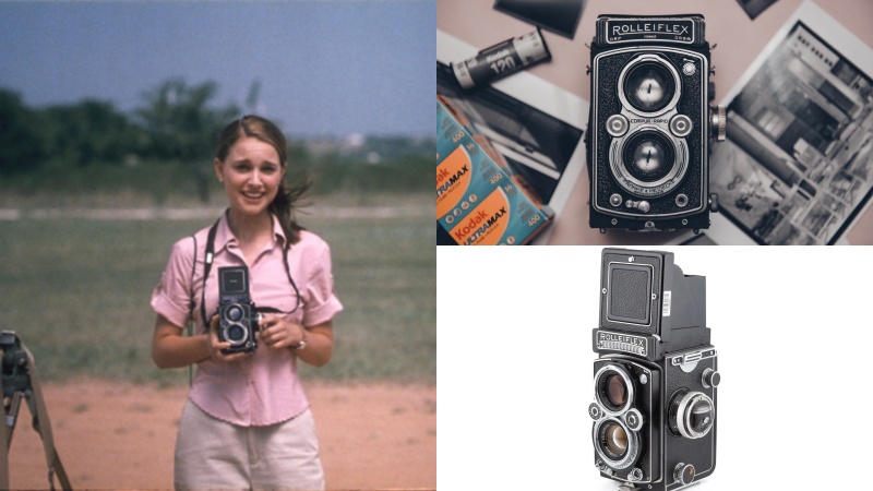 Natalie Portman and Rolleiflex