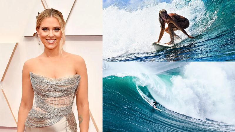 Scarlett Johansson——surfing