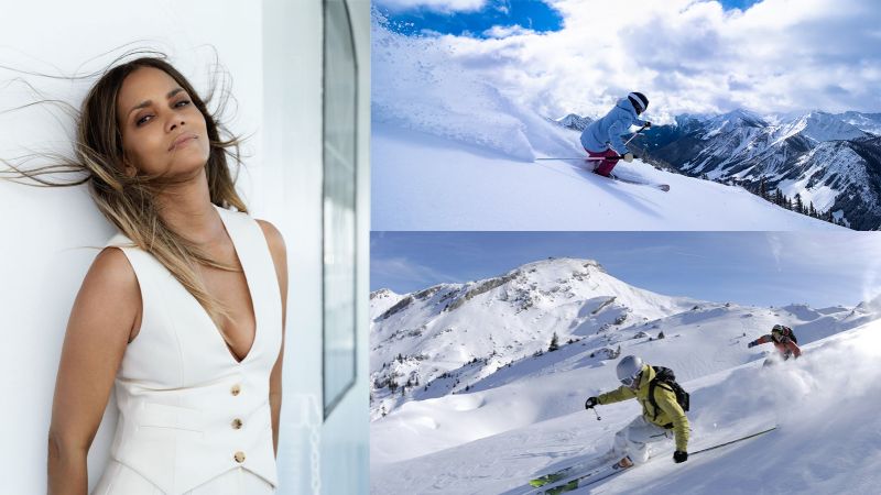 Halle Berry——skiing
